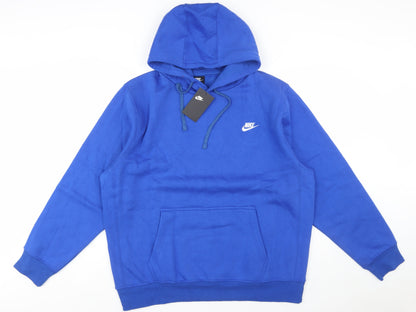Nike Men's Blue Pullover Hoodie 2XL Fleece Sportswear