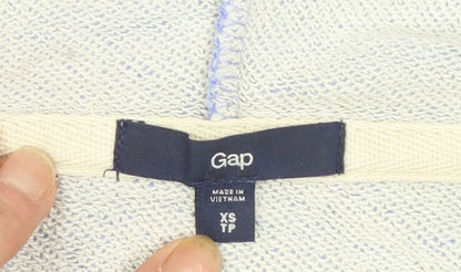 Gap Women’s Blue Full Zip Hoodie XS Cotton Blend Casual