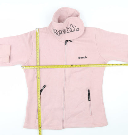 Bench Women's Pink Full Zip Hoodie Jacket Size 14 L