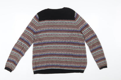 Marks and Spencer Women’s Multicoloured Fair Isle Knit Jumper UK 18