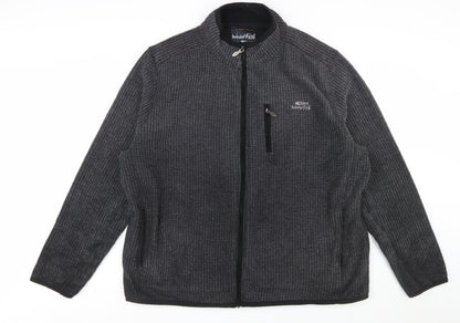 Weird Fish Men's Grey Full Zip Fleece Sweatshirt 3XL Lightweight Outdoor