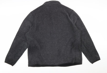 Weird Fish Men's Grey Full Zip Fleece Sweatshirt 3XL Lightweight Outdoor