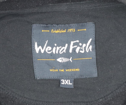 Weird Fish Men's Grey Full Zip Fleece Sweatshirt 3XL Lightweight Outdoor