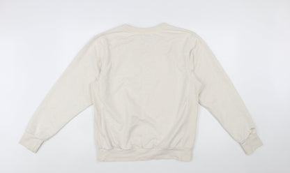 Nike Women Beige Dri-Fit Pullover Sweatshirt Size S