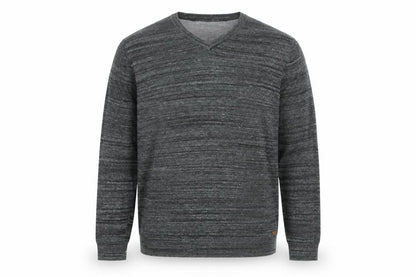 RJR.John Rocha Men's Grey Cotton V-Neck Pullover Jumper Size L