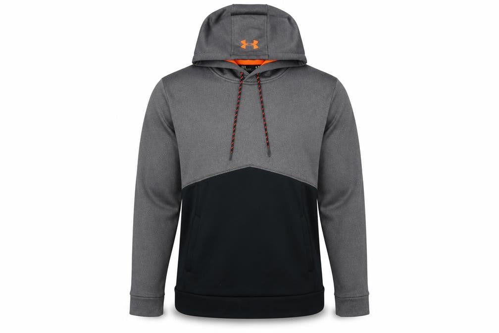 Under Armour Men's Grey Pullover Hoodie L Loose Fit ColdGear