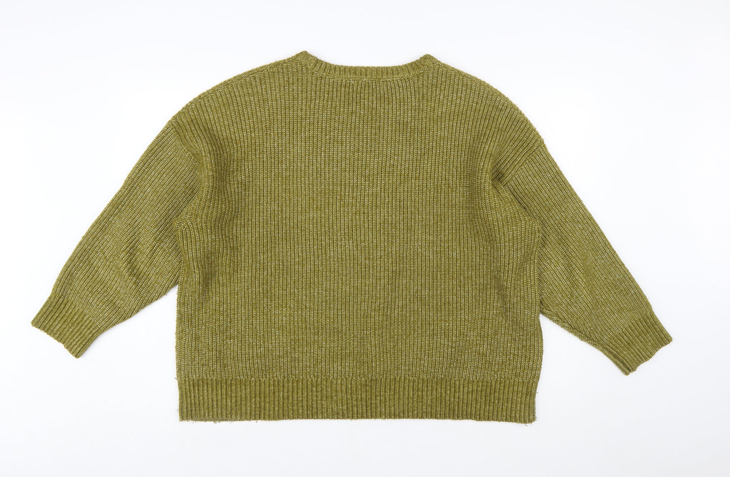 Marks and Spencer Women’s Green XL Chunky Knit Pullover Jumper