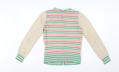 Marks and Spencer Women Beige Polka Dot Cupcake Cardigan Size 10