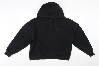 Gym King Womens Black Size 10 Pullover Hoodie with Logo Detail