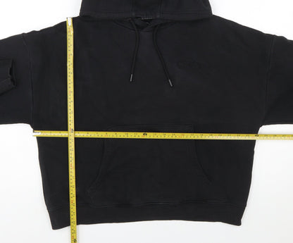 Gym King Womens Black Size 10 Pullover Hoodie with Logo Detail
