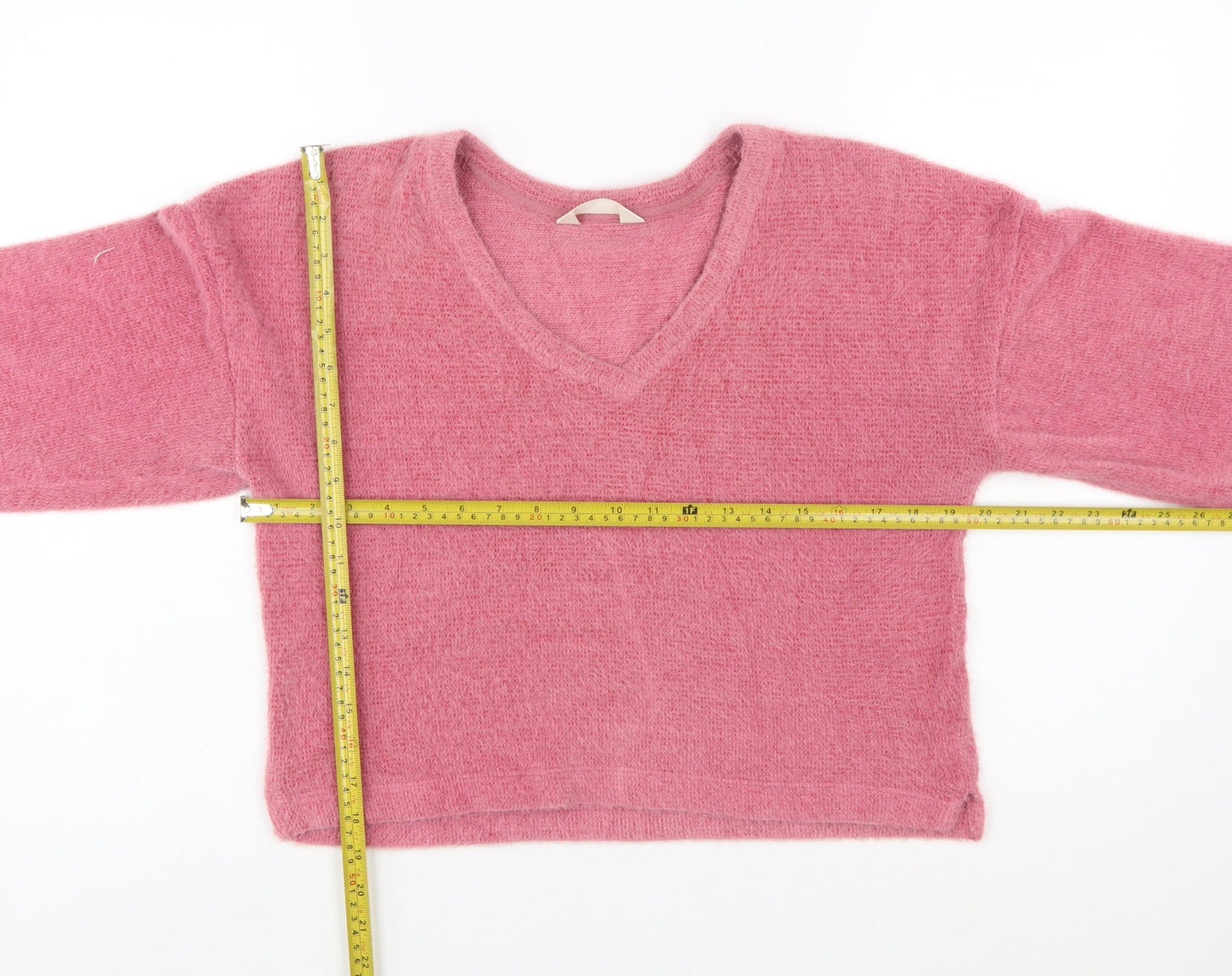 Marks and Spencer Women’s Pink V-Neck Pullover Sweater XS