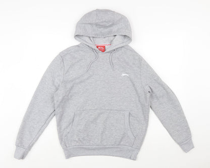 Slazenger Men’s Grey Pullover Hoodie Size S Regular Fit Sportswear