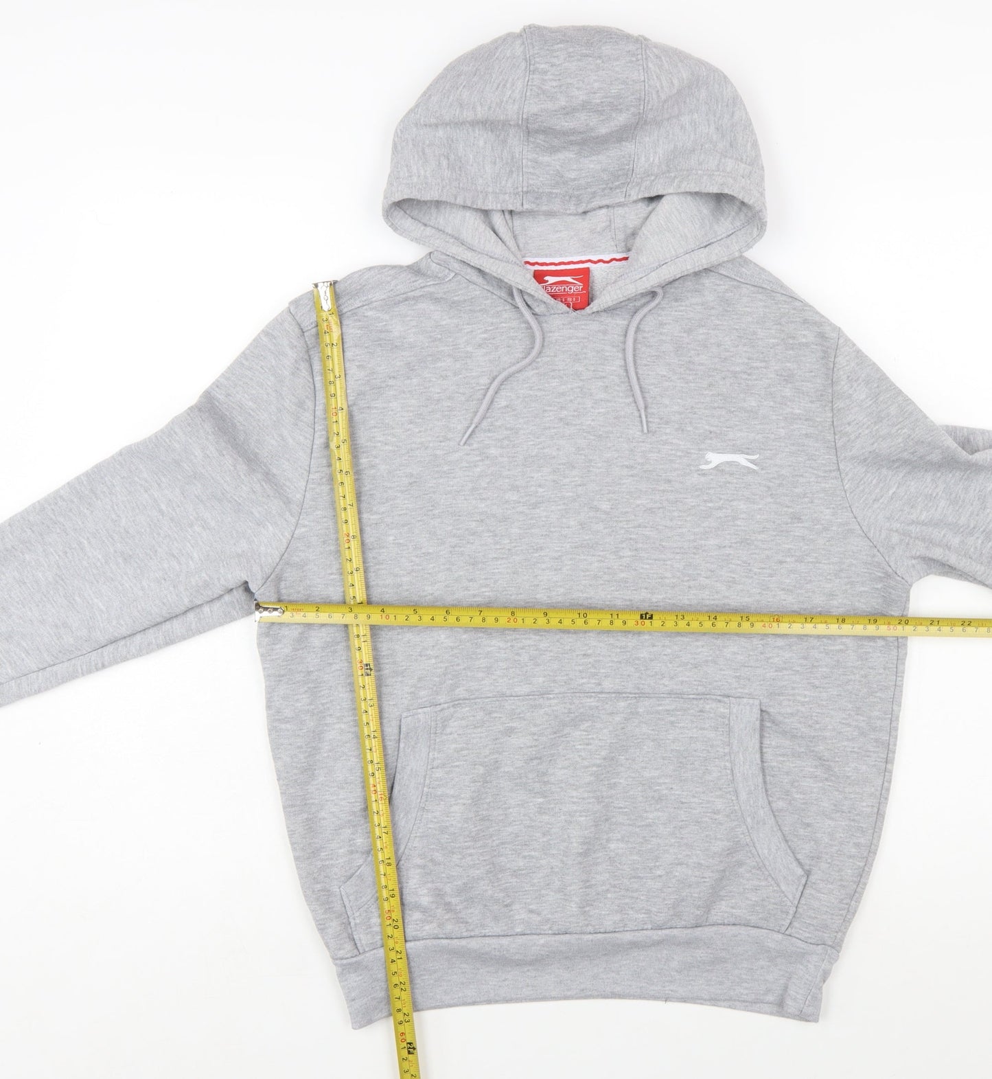 Slazenger Men’s Grey Pullover Hoodie Size S Regular Fit Sportswear