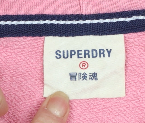 Superdry Women's Pink Pullover Hoodie M