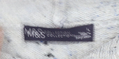 Marks and Spencer Women’s Grey Hooded Chunky Knit Pullover Jumper Size L