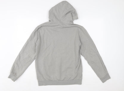 Champion Boys Grey Pullover Hoodie XL 13-14 Years Cotton Blend Logo Print