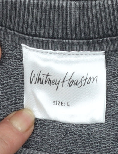 Next Women’s Grey Whitney Houston Graphic Pullover Sweatshirt L