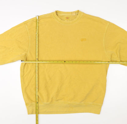 Levi's Men's Yellow Crew Neck Relaxed Sweatshirt Size L