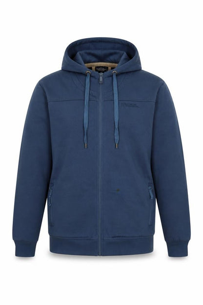 Mountain Warehouse Men’s Blue Full Zip Fleece Lined Hoodie Size L
