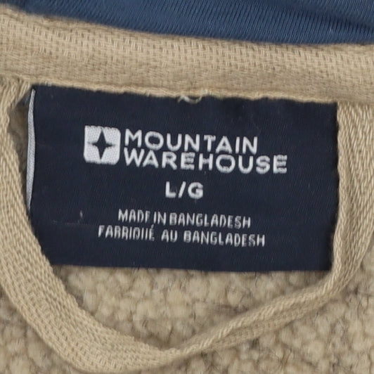 Mountain Warehouse Men’s Blue Full Zip Fleece Lined Hoodie Size L