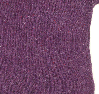 Boden Women Purple Wool Blend Jumper UK 8 Crew Neck Long Sleeve