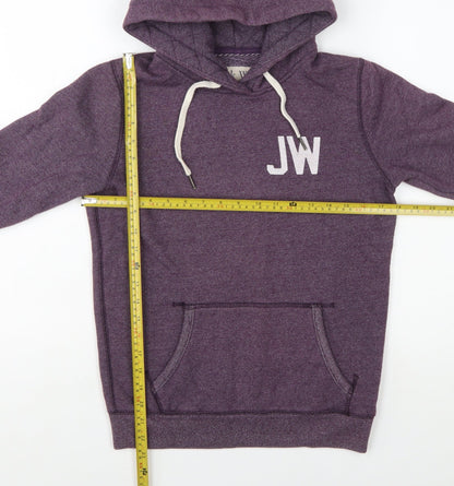 Jack Wills Womens Purple Hoodie UK 8 Pullover Sweatshirt