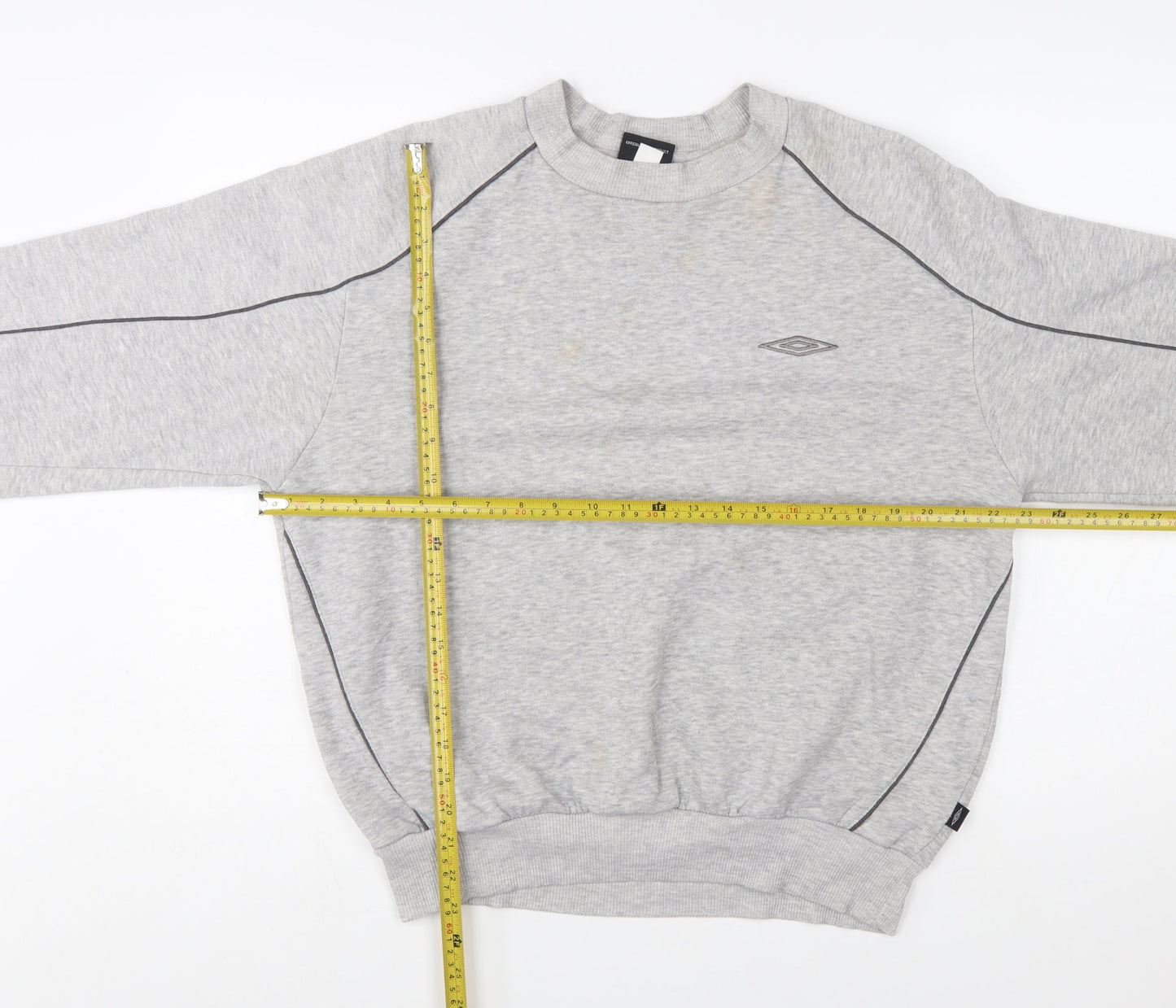 Umbro Men's Grey Crew Neck Sweatshirt M Pullover Sportswear
