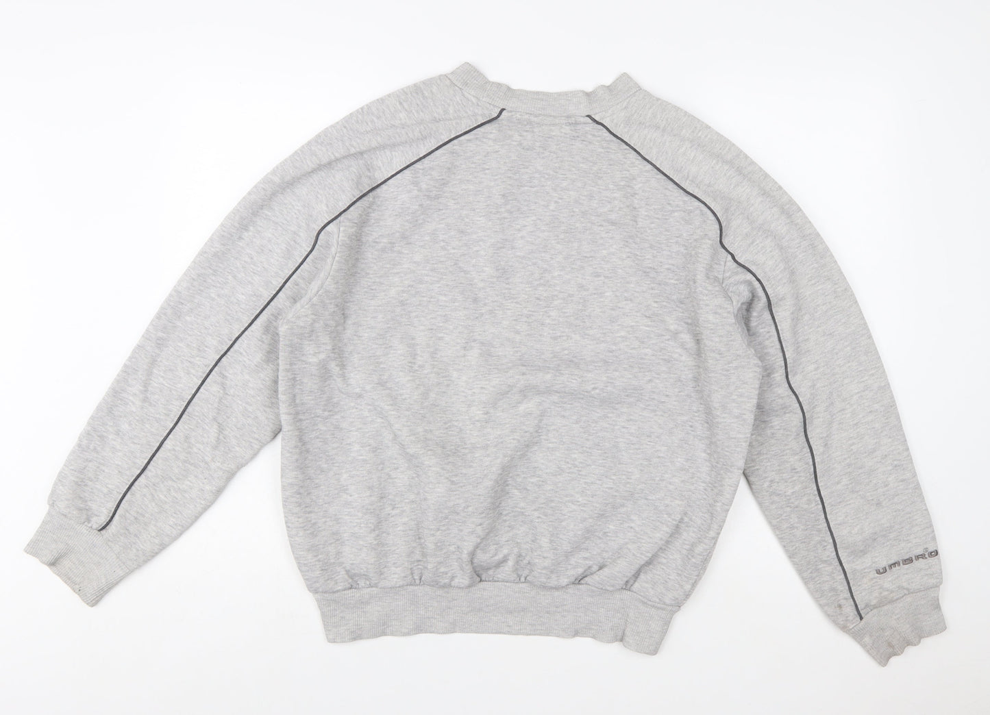 Umbro Men's Grey Crew Neck Sweatshirt M Pullover Sportswear