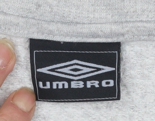 Umbro Men's Grey Crew Neck Sweatshirt M Pullover Sportswear