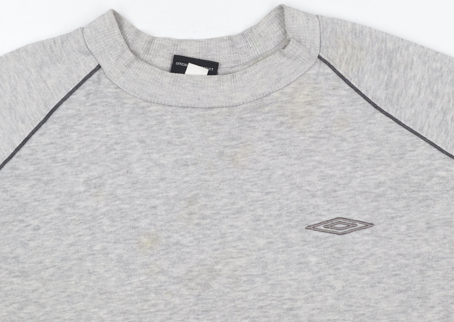 Umbro Men's Grey Crew Neck Sweatshirt M Pullover Sportswear