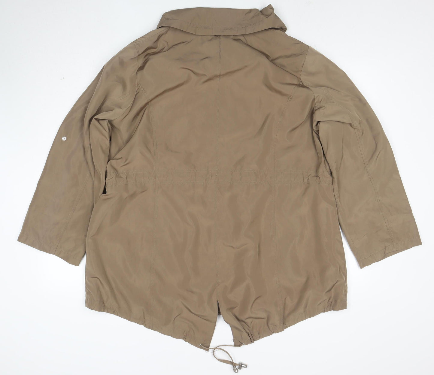 Anya Madsen Women’s Brown Size 22 Collared Lightweight Anorak Jacket