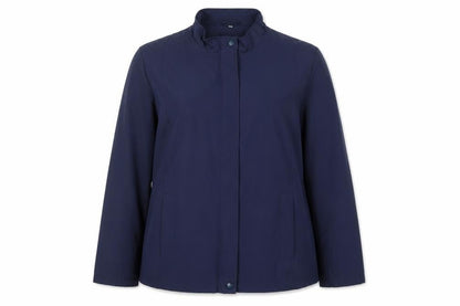 Klass Collection Women’s Blue Polyester Mid-Length Jacket Size 18