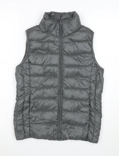 Uniqlo Women’s Grey XS Puffer Down Waistcoat Quilted Gilet