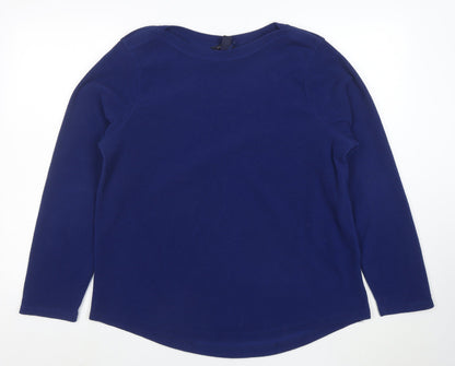 Lands’ End Womens Blue Fleece Pullover Sweatshirt XL