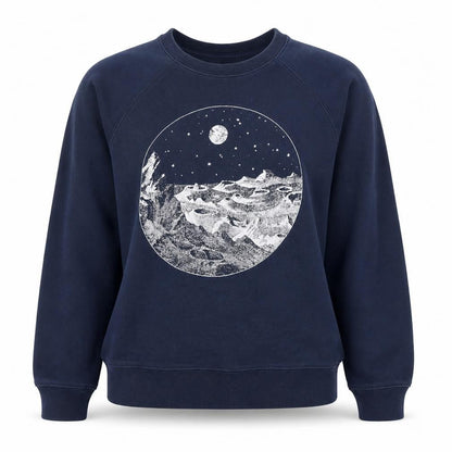 Joanie Women's Navy Blue Graphic Pullover Sweatshirt Size S
