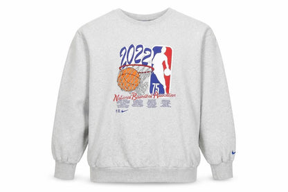 Nike Men's Grey 2XL Crew Neck NBA 2022 Sweatshirt