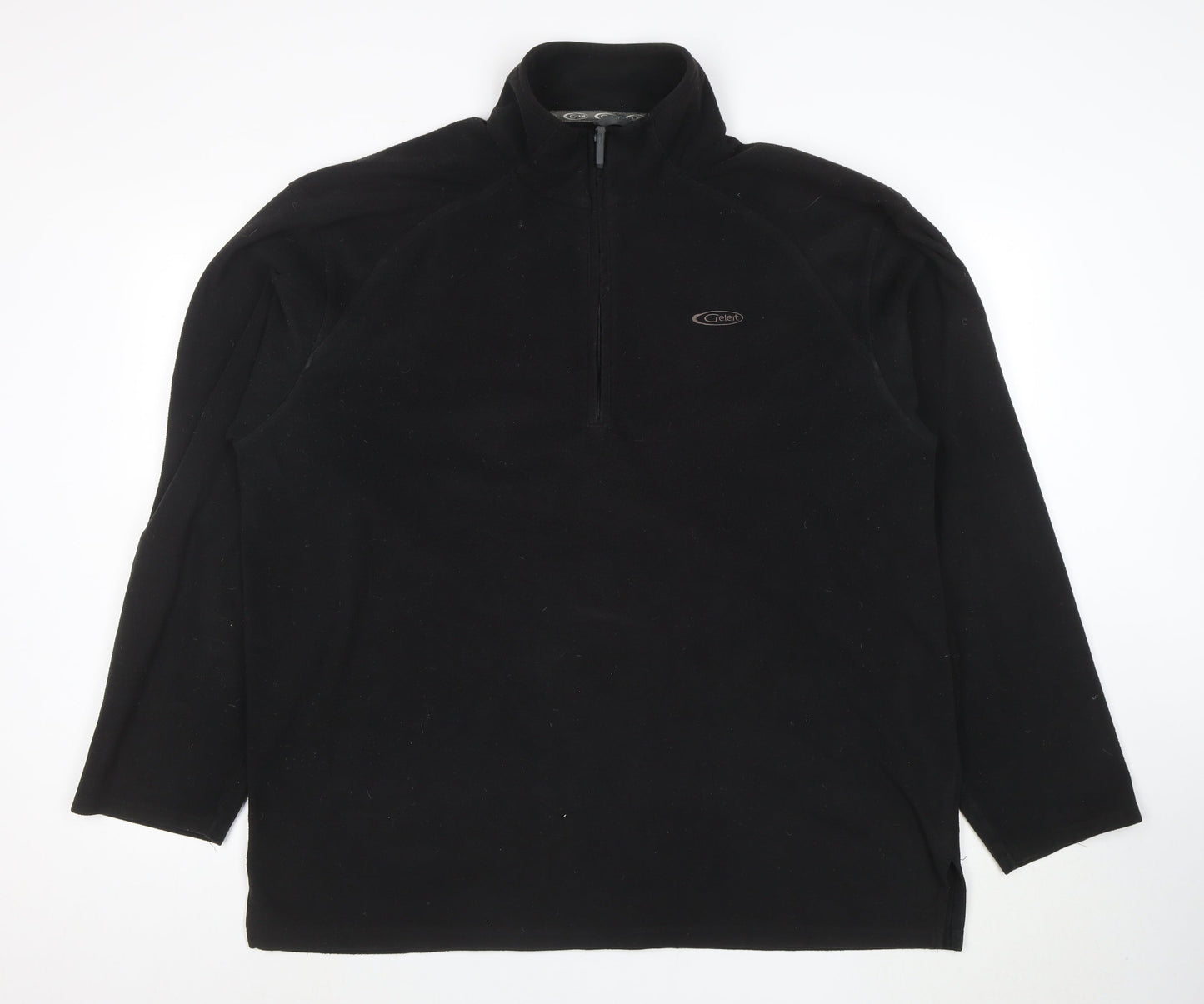 Gelert Men's Black 2XL Fleece 1/2 Zip Pullover Sweatshirt