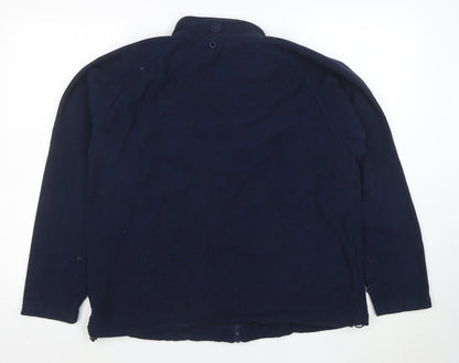 Hi Gear Womens Blue Fleece Full Zip Jacket Size L Outdoor Warm Layer
