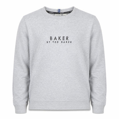 Baker by Ted Baker Boys Grey Logo Sweatshirt 11 Years Cotton Blend
