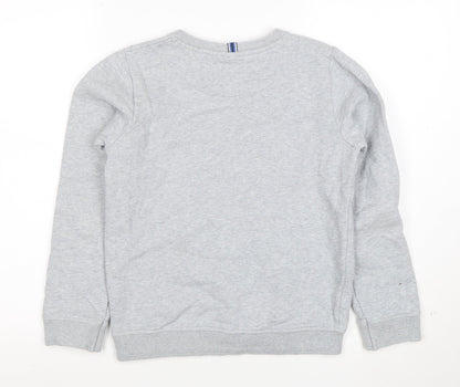 Baker by Ted Baker Boys Grey Logo Sweatshirt 11 Years Cotton Blend