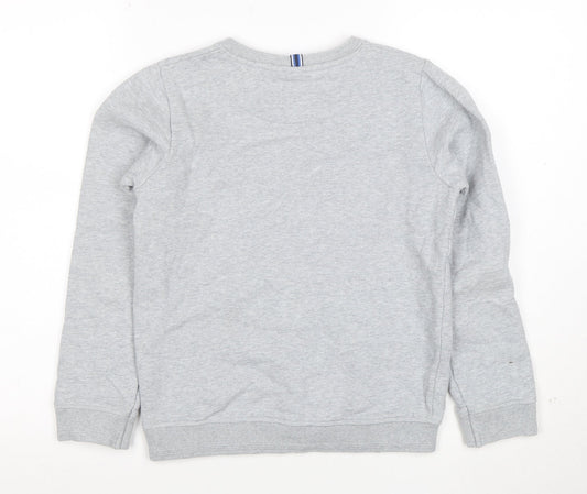 Baker by Ted Baker Boys Grey Logo Sweatshirt 11 Years Cotton Blend