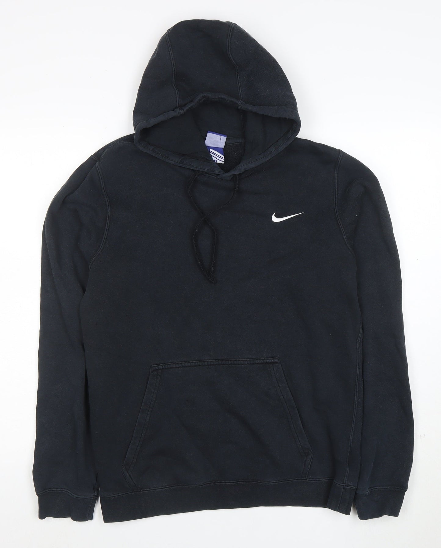Nike Men's Black Pullover Hoodie Small Fleece Cotton Blend