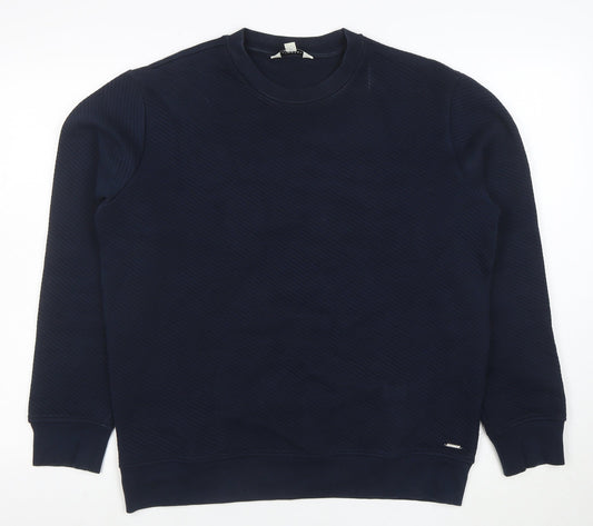 Marks and Spencer Men’s Blue Crew Neck Pullover Sweatshirt M