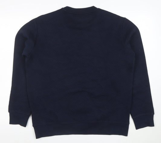 Marks and Spencer Men’s Blue Crew Neck Pullover Sweatshirt M