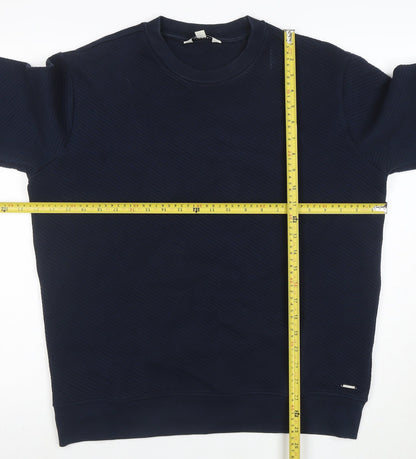 Marks and Spencer Men’s Blue Crew Neck Pullover Sweatshirt M