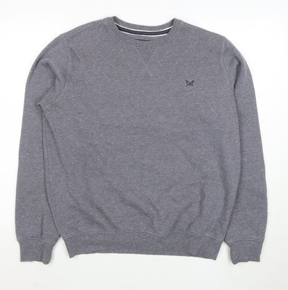Crew Clothing Company Men's Grey Small Cotton Blend Crew Neck Sweatshirt
