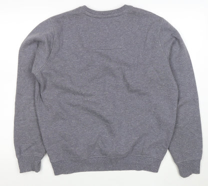 Crew Clothing Company Men's Grey Small Cotton Blend Crew Neck Sweatshirt