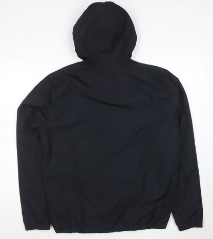 Under Armour Men's Black M Hooded Full Zip Sports Windbreaker Jacket
