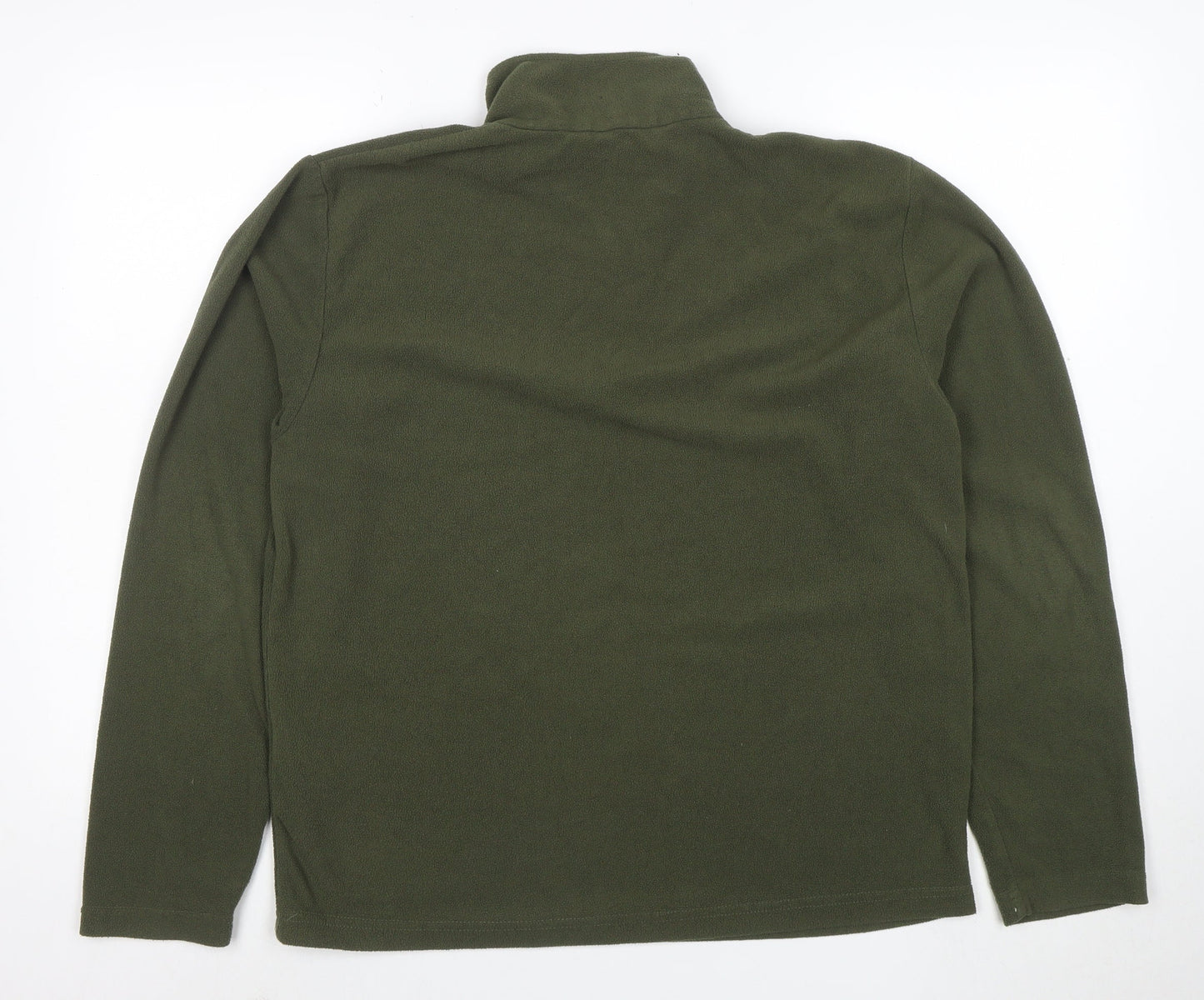 Regatta Mens Green Fleece 1/2 Zip Pullover Sweatshirt Size M