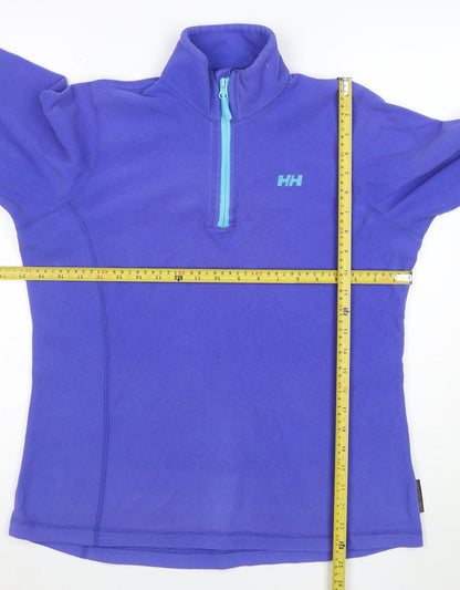 Helly Hansen Women's Purple Fleece 1/2 Zip Pullover Sweatshirt Size L/6